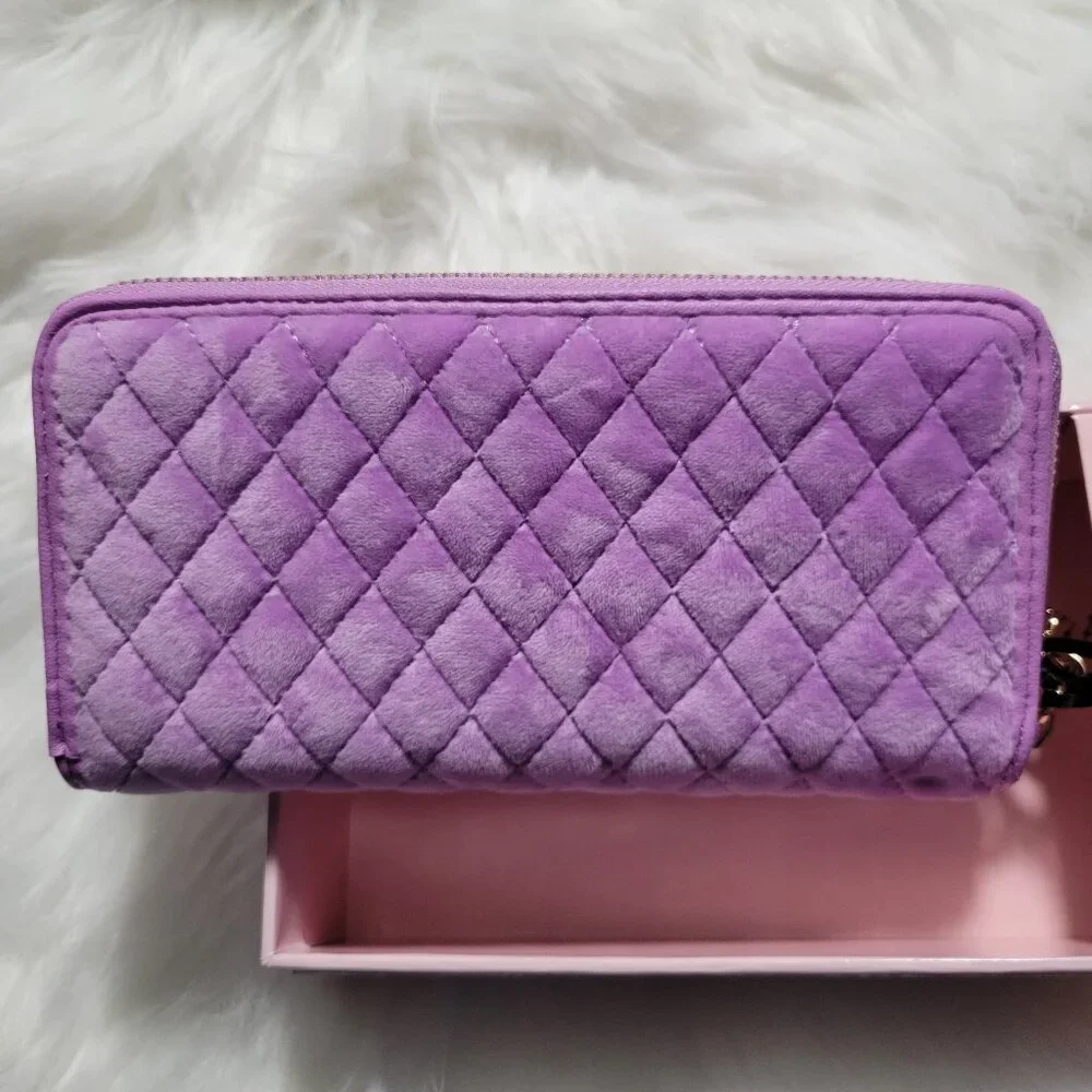 Juicy Couture Velour Quilted Wallet